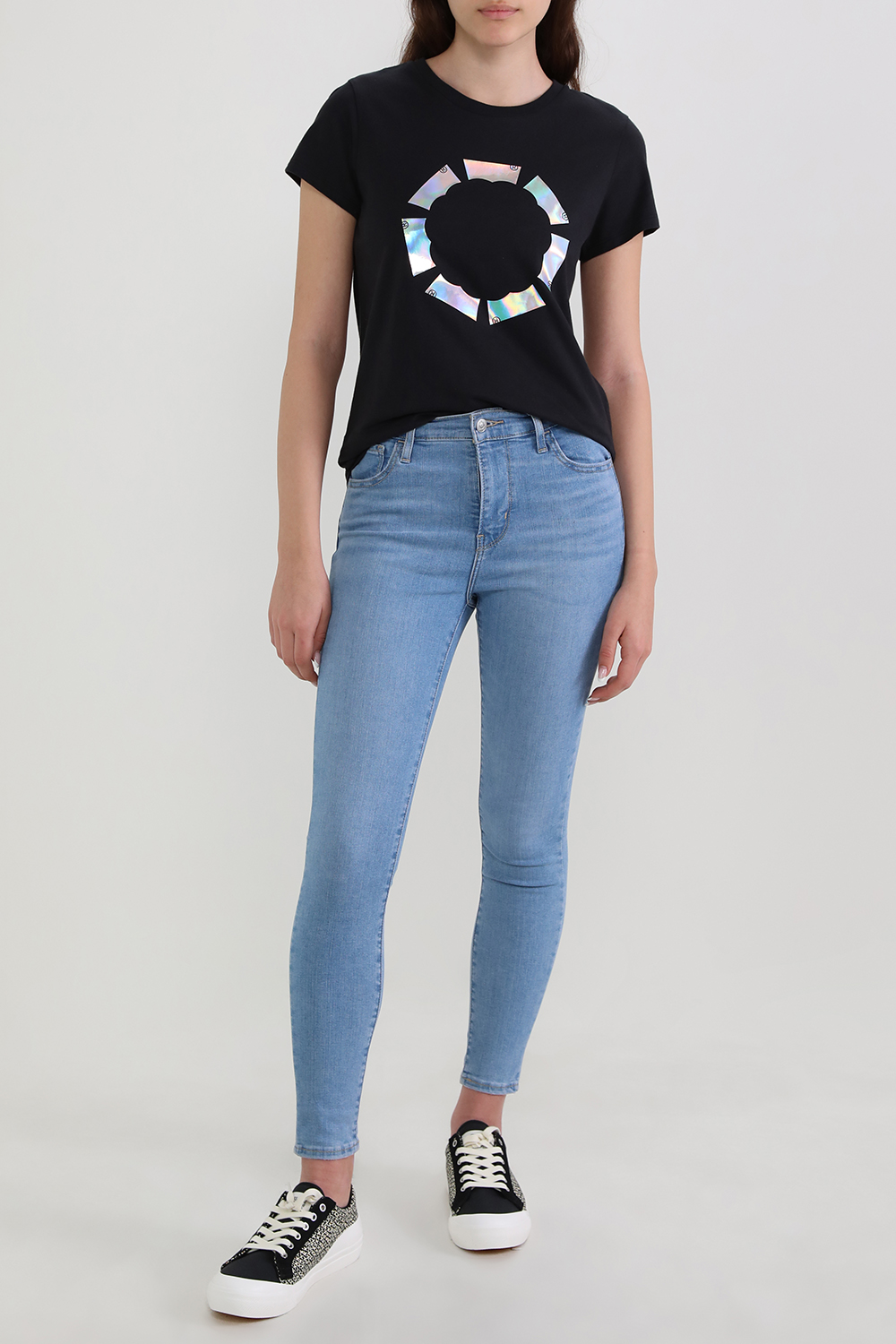 מכנסי סקיני ג'ינס 720 היי רייס בשטיפה בהירה